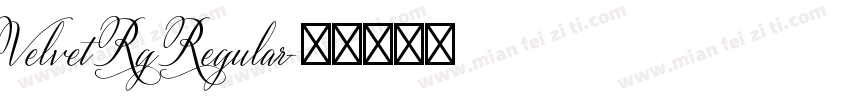 Velvet Rg Regular字体转换